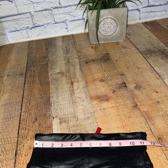 Spanx faux leather leggings black size xs tall - Picture 11 of 15